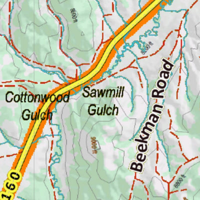 Co Bighorn Sheep Unit S65 Topo with Unit Boundaries Preview 3