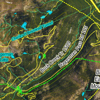 Co Bighorn Sheep Unit S66 Satellite Image with concentrations and kill sites. Preview 3