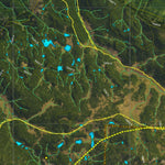 Co Bighorn Sheep Unit S67 Satellite Image with concentrations and kill sites. Preview 2