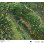 Co Bighorn Sheep Unit S68 Satellite Image with concentrations and kill sites. Preview 1
