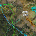 Co Bighorn Sheep Unit S68 Satellite Image with concentrations and kill sites. Preview 2
