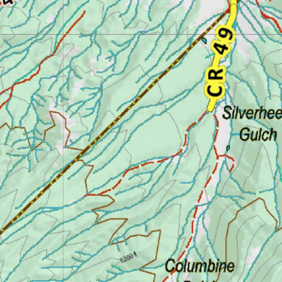 Co Bighorn Sheep Unit S68 Topo with Unit Boundaries Preview 3