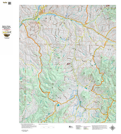 Co Bighorn Sheep Unit S69 Topo with Unit Boundaries Preview 1