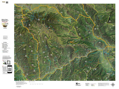 Co Bighorn Sheep Unit S7 Satellite Image with concentrations and kill sites. Preview 1
