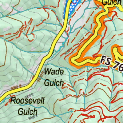 Co Bighorn Sheep Unit S70 Topo with Unit Boundaries Preview 3