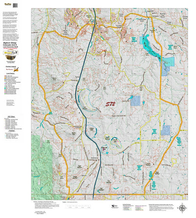 Co Bighorn Sheep Unit S72 Land Use, Kill Site, and Concentrations Preview 1