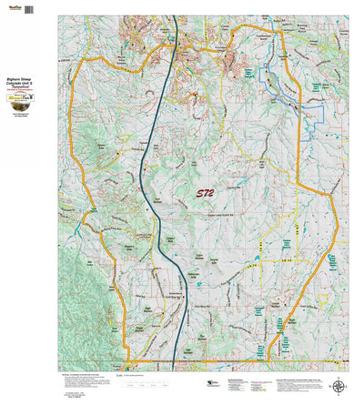 Co Bighorn Sheep Unit S72 Topo with Unit Boundaries Preview 1