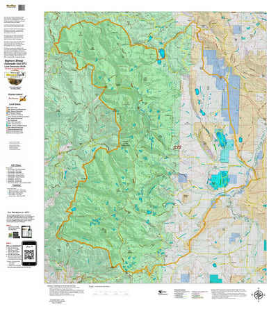 Co Bighorn Sheep Unit S73 Land Use, Kill Site, and Concentrations Preview 1