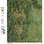 Co Bighorn Sheep Unit S73 Satellite Image with concentrations and kill sites. Preview 1