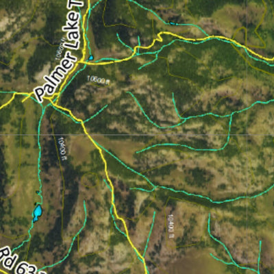 Co Bighorn Sheep Unit S74 Satellite Image with concentrations and kill sites. Preview 2
