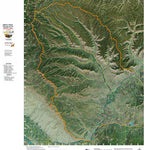 Co Bighorn Sheep Unit S75 Satellite Image with concentrations and kill sites. Preview 1