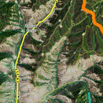 Co Bighorn Sheep Unit S75 Satellite Image with concentrations and kill sites. Preview 3