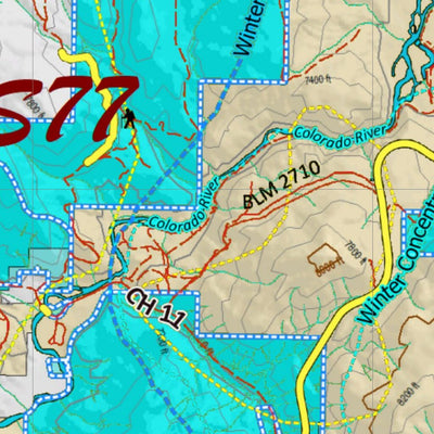 Co Bighorn Sheep Unit S77 Land Use, Kill Site, and Concentrations Preview 2