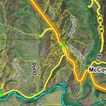 Co Bighorn Sheep Unit S77 Satellite Image with concentrations and kill sites. Preview 3