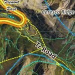 Co Bighorn Sheep Unit S78 Satellite Image with concentrations and kill sites. Preview 3