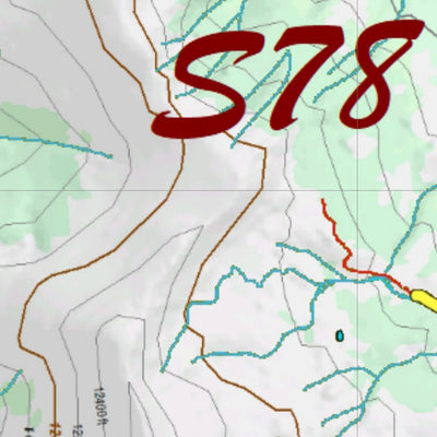 Co Bighorn Sheep Unit S78 Topo with Unit Boundaries Preview 2