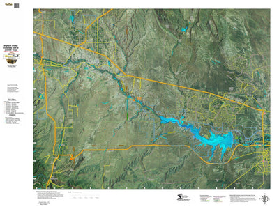 Co Bighorn Sheep Unit S79 Satellite Image with concentrations and kill sites. Preview 1
