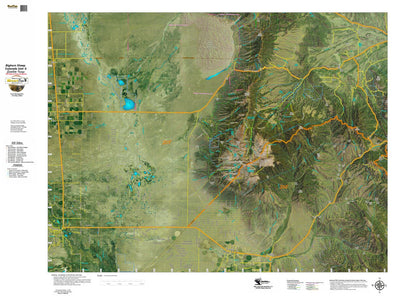 Co Bighorn Sheep Unit S8 Satellite Image with concentrations and kill sites. Preview 1