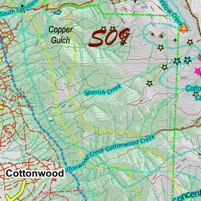Co Bighorn Sheep Unit S9 Topo with Unit Boundaries Preview 2