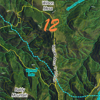 CO Moose Unit 12 Satellite Image with concentrations and kill sites. Preview 2
