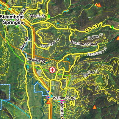 CO Moose Unit 14 Satellite Image with concentrations and kill sites. Preview 3