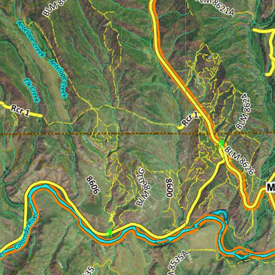 CO Moose Unit 15 Satellite Image with concentrations and kill sites. Preview 3