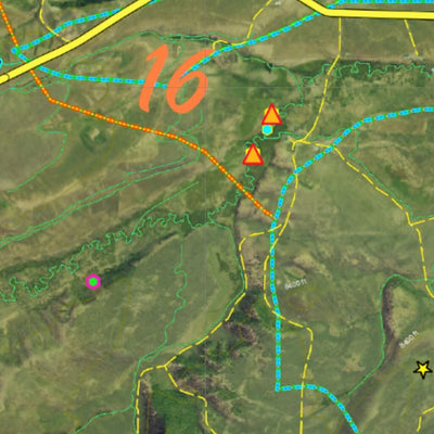 CO Moose Unit 16 Satellite Image with concentrations and kill sites. Preview 2