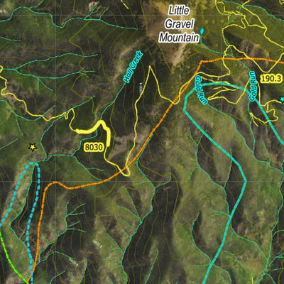 CO Moose Unit 18 Satellite Image with concentrations and kill sites. Preview 2
