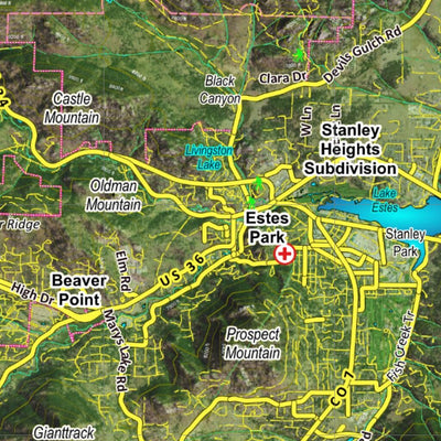 CO Moose Unit 19 Satellite Image with concentrations and kill sites. Preview 3