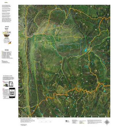 CO Moose Unit 23 Satellite Image with concentrations and kill sites. Preview 1