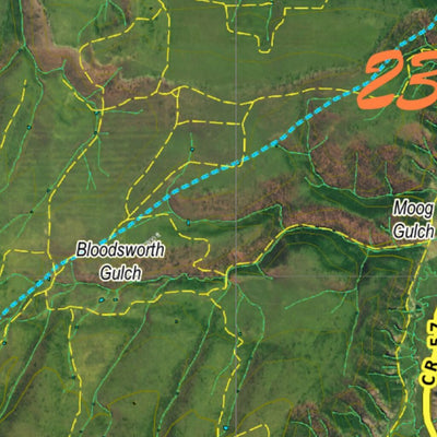 CO Moose Unit 23 Satellite Image with concentrations and kill sites. Preview 2