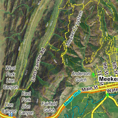 CO Moose Unit 23 Satellite Image with concentrations and kill sites. Preview 3