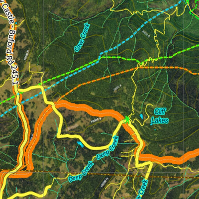 CO Moose Unit 24 Satellite Image with concentrations and kill sites. Preview 3