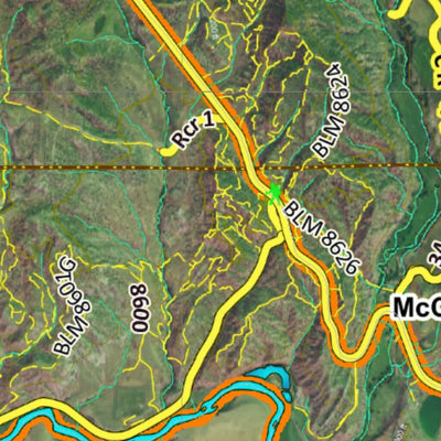 CO Moose Unit 26 Satellite Image with concentrations and kill sites. Preview 3