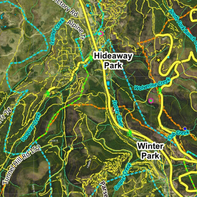 CO Moose Unit 28 Satellite Image with concentrations and kill sites. Preview 3