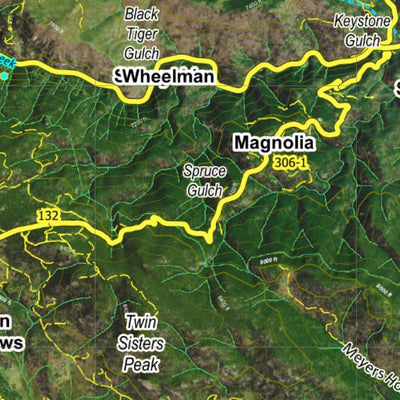 CO Moose Unit 29 Satellite Image with concentrations and kill sites. Preview 2