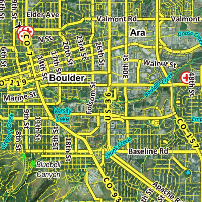 CO Moose Unit 29 Satellite Image with concentrations and kill sites. Preview 3