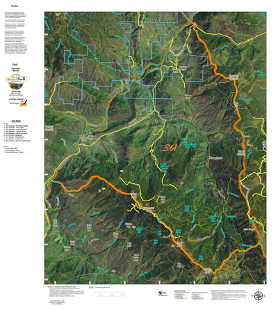 CO Moose Unit 361 Satellite Image with concentrations and kill sites. Preview 1