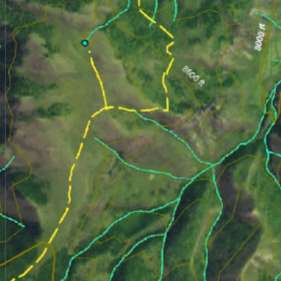 CO Moose Unit 361 Satellite Image with concentrations and kill sites. Preview 2