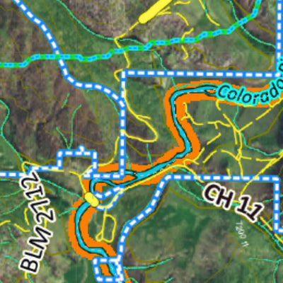 CO Moose Unit 361 Satellite Image with concentrations and kill sites. Preview 3