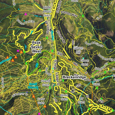 CO Moose Unit 37 Satellite Image with concentrations and kill sites. Preview 3