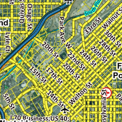 CO Moose Unit 391 Satellite Image with concentrations and kill sites. Preview 3