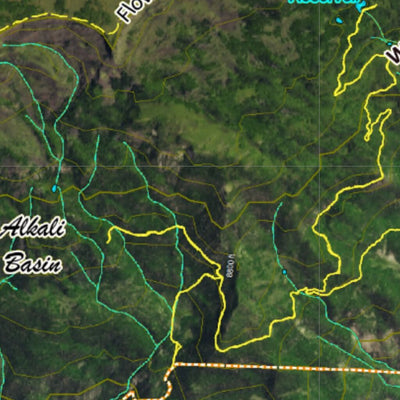 CO Moose Unit 411 Satellite Image with concentrations and kill sites. Preview 2