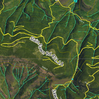 CO Moose Unit 44 Satellite Image with concentrations and kill sites. Preview 2