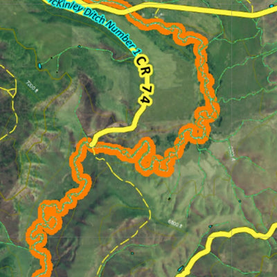 CO Moose Unit 441 Satellite Image with concentrations and kill sites. Preview 2