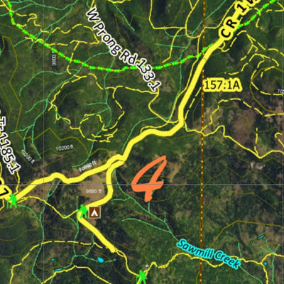CO Moose Unit 441 Satellite Image with concentrations and kill sites. Preview 3