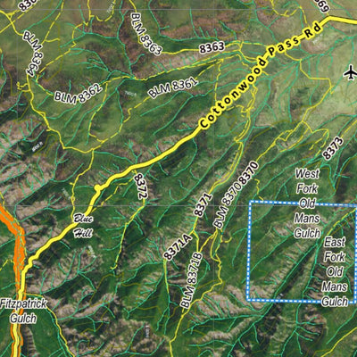 CO Moose Unit 444 Satellite Image with concentrations and kill sites. Preview 3
