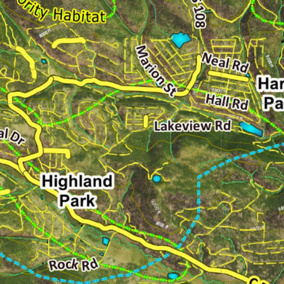 CO Moose Unit 46 Satellite Image with concentrations and kill sites. Preview 3