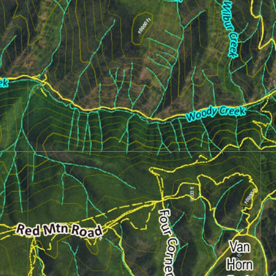 CO Moose Unit 47 Satellite Image with concentrations and kill sites. Preview 2