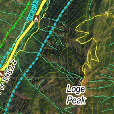CO Moose Unit 471 Satellite Image with concentrations and kill sites. Preview 3